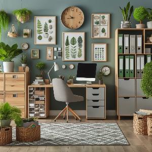 Eco-Friendly Home Office Design Ideas with file cabinets - storage boxes-3